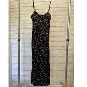 silk floral slip dress
